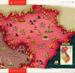 mapa ilustrat